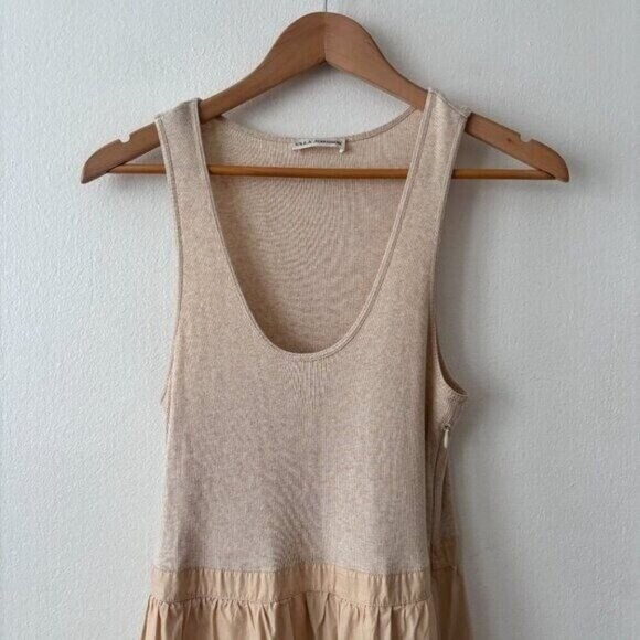 Ulla Johnson Hope Rib Knit Tiered Midi Dress - Picture 4 of 8